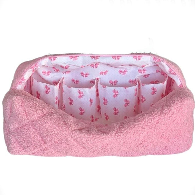 Pochette per Trucchi e Skincare in Peluche