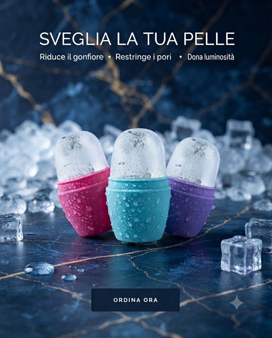 Ice Roller Viso in Silicone — Massaggio e Skincare